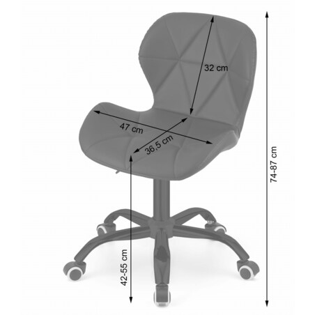 Krzesło Do Jadalni Kuchni Salonu Obrotowe Noto Ekoskóra - Czarne