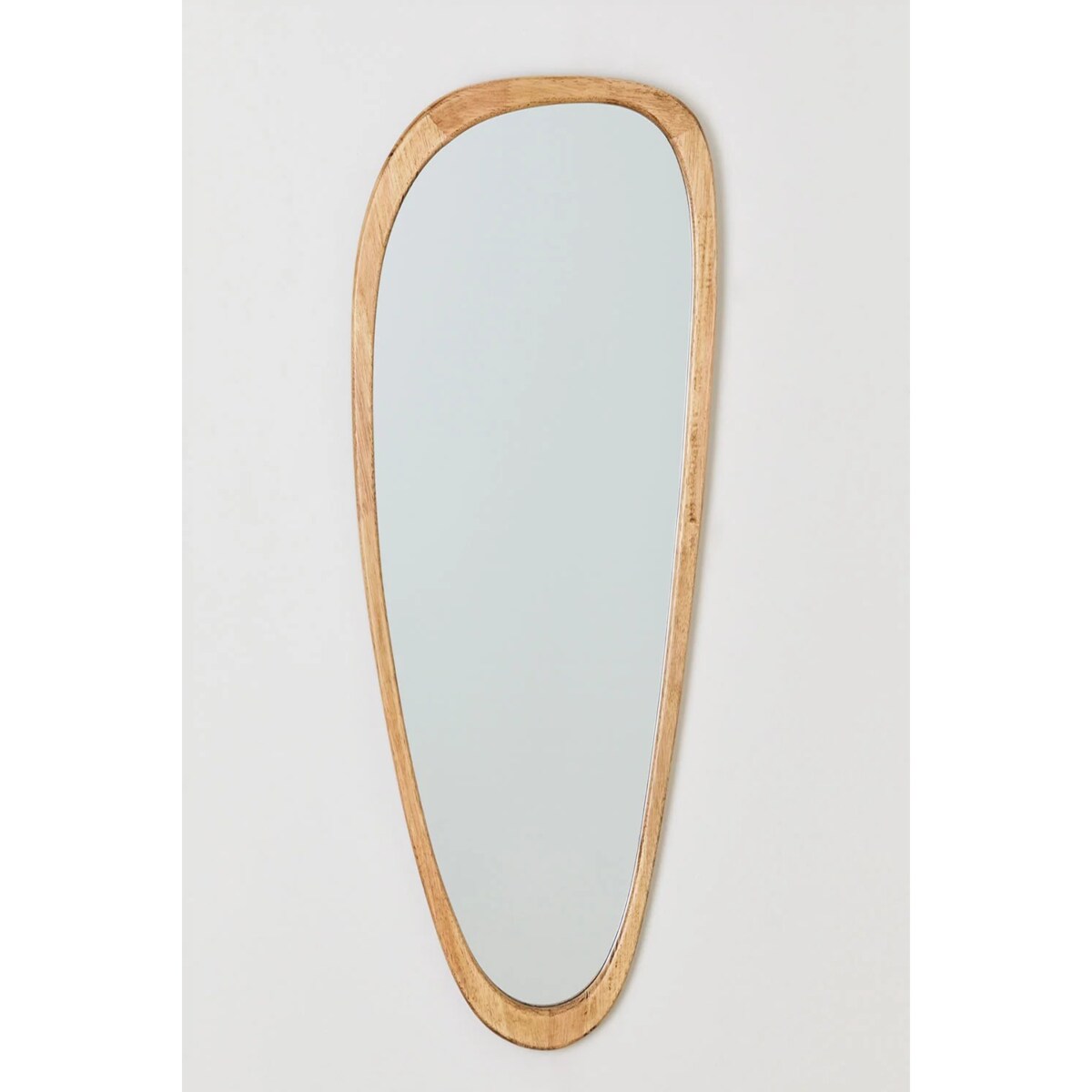 Lustro ścienne z drewna dębowego Arbidel 80 x 220 cm, naturalne