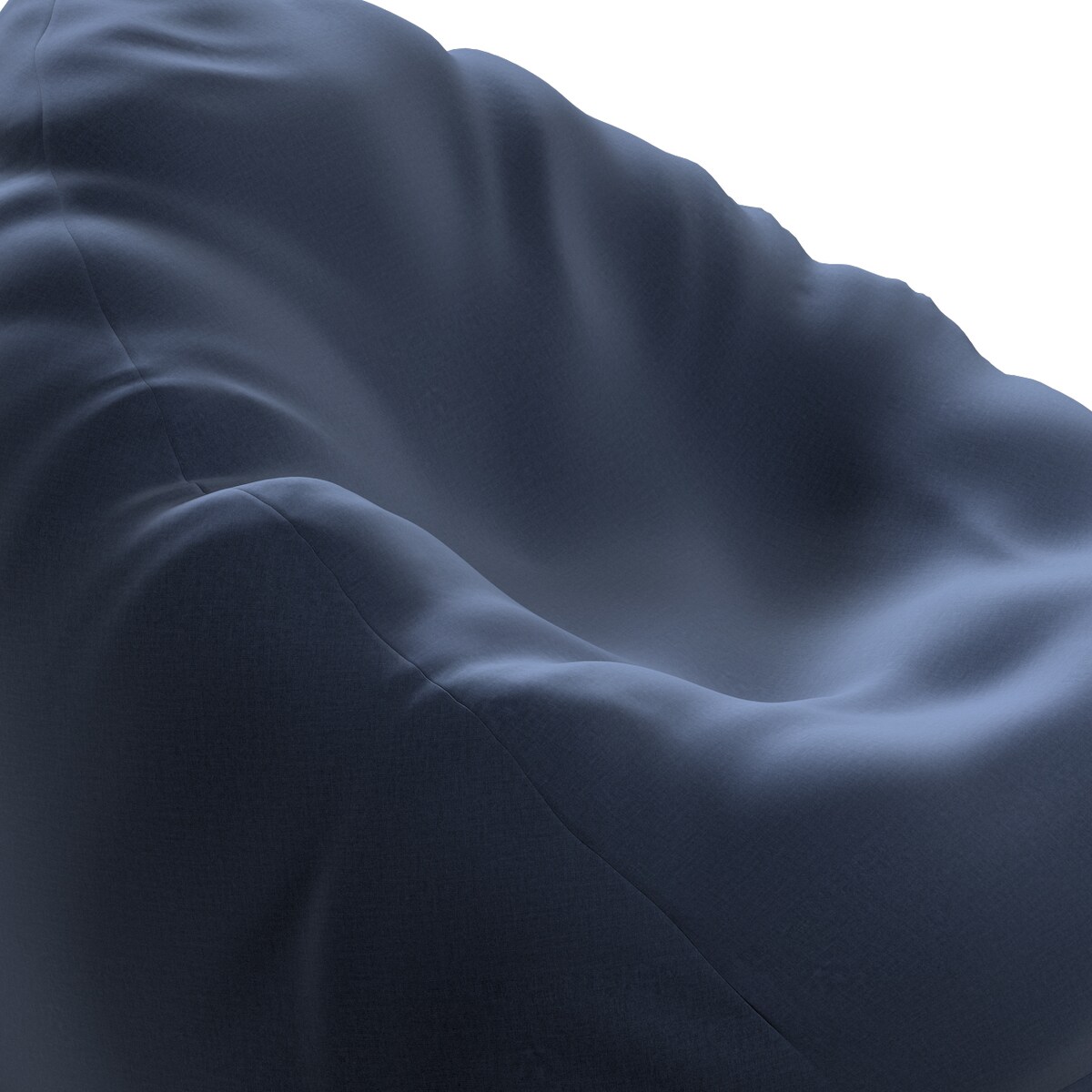 Worek do siedzenia, granatowy welwet, Ø80 x 115 cm, Ingrid