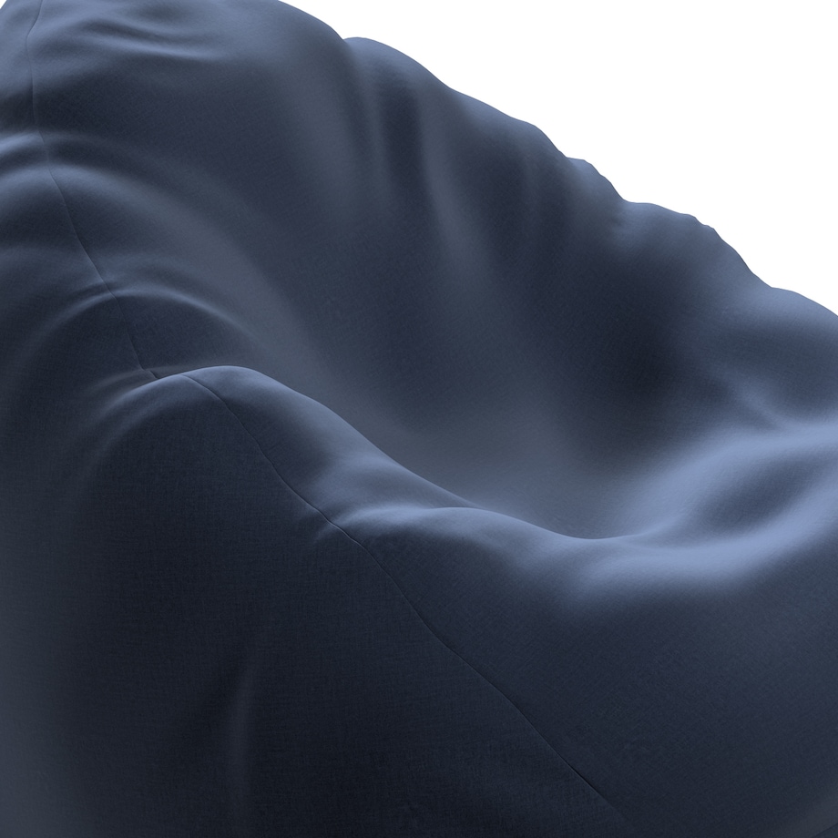 Worek do siedzenia, granatowy welwet, Ø80 x 115 cm, Ingrid