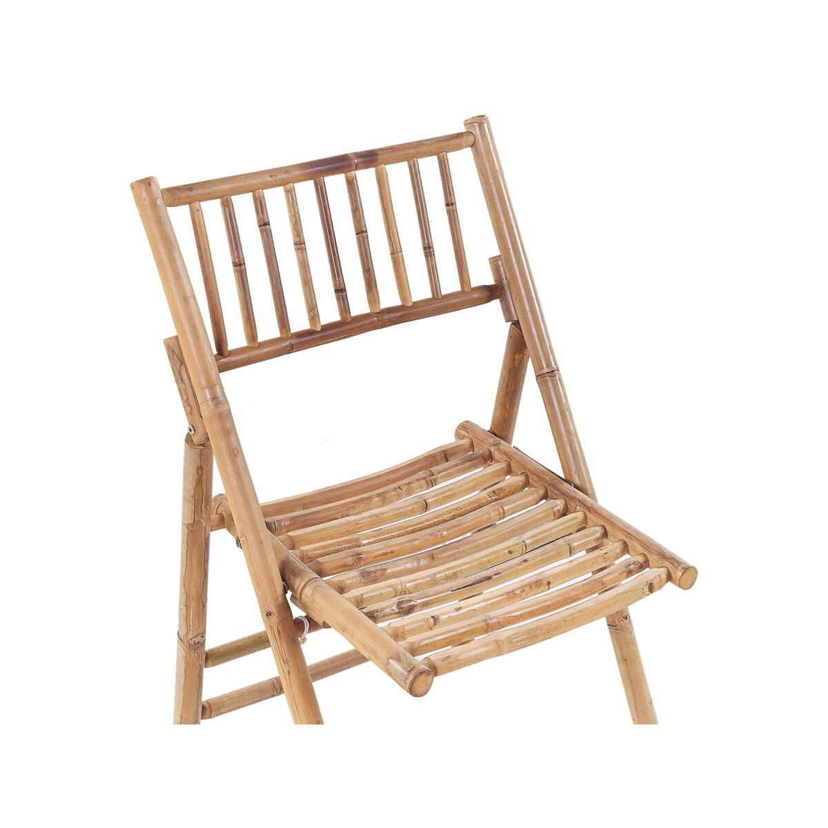 Zestaw mebli ogrodowych drewno bambusowe z poduszkami białymi SAVALLETRI