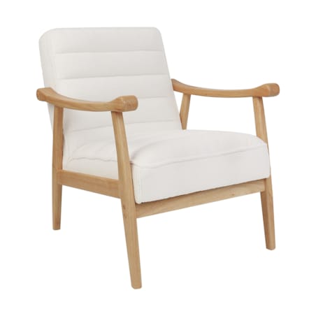 Boucle Fotel Złamana biel LEKNES