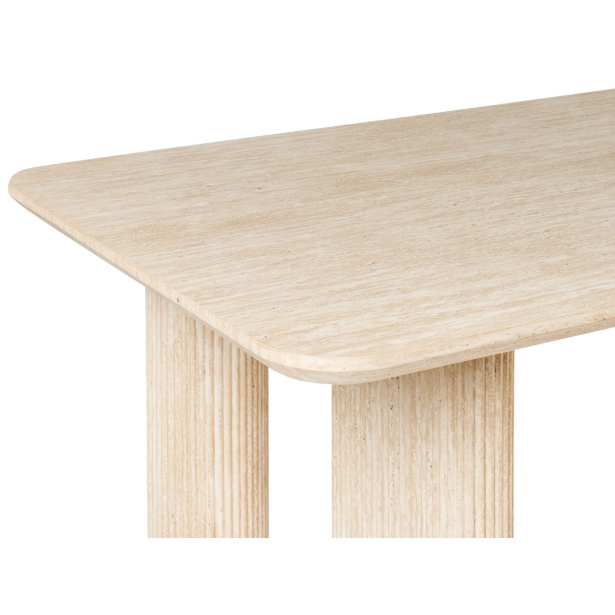 Stół do jadalni BARROY Efekt trawertynu 180 cm 90 cm