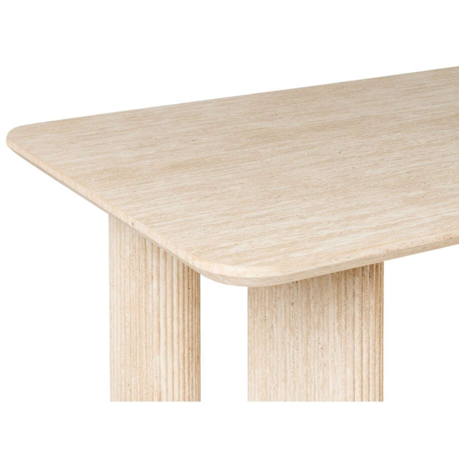 Stół do jadalni BARROY Efekt trawertynu 180 cm 90 cm