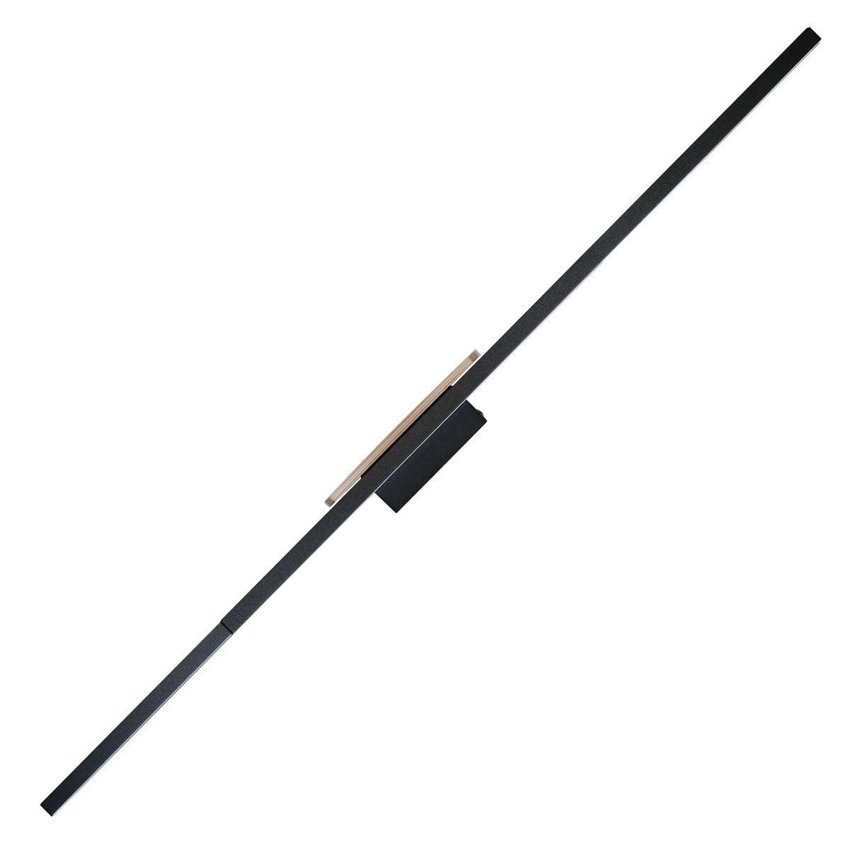 Kinkiet LED 24W TK Lighting JAVA czarny/drewno 3000K 1570 lm nowoczesna lampa ścienna 86 cm