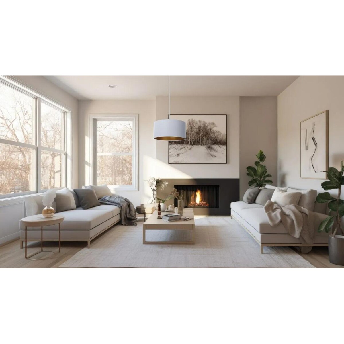 Lampa wisząca MODERN 50 szara/miedziana