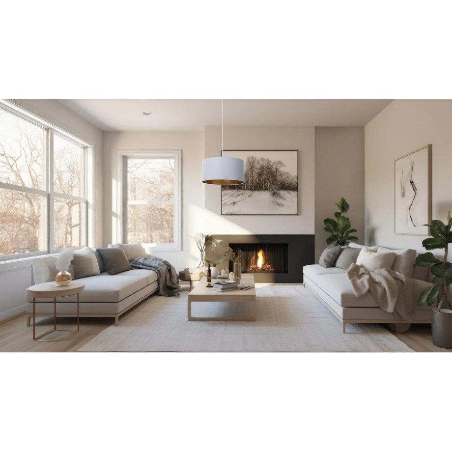 Lampa wisząca MODERN 50 szara/miedziana