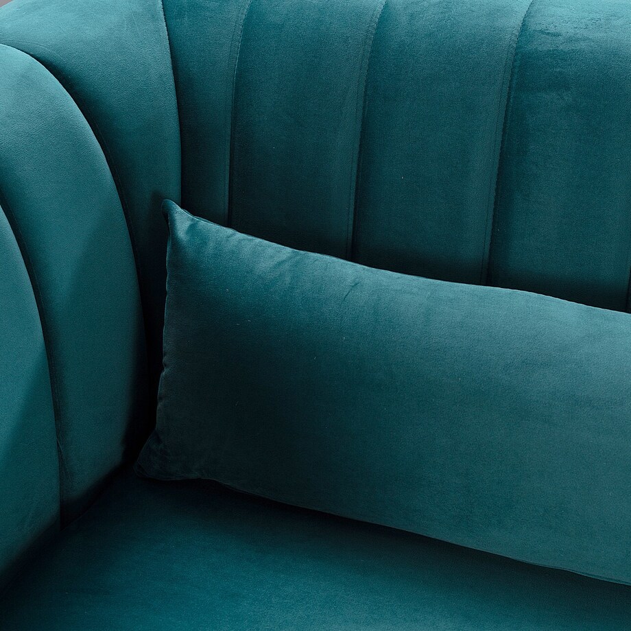Sofa Meriva Velvet teal 3-os., 189,5 x 83,5 x 88 cm