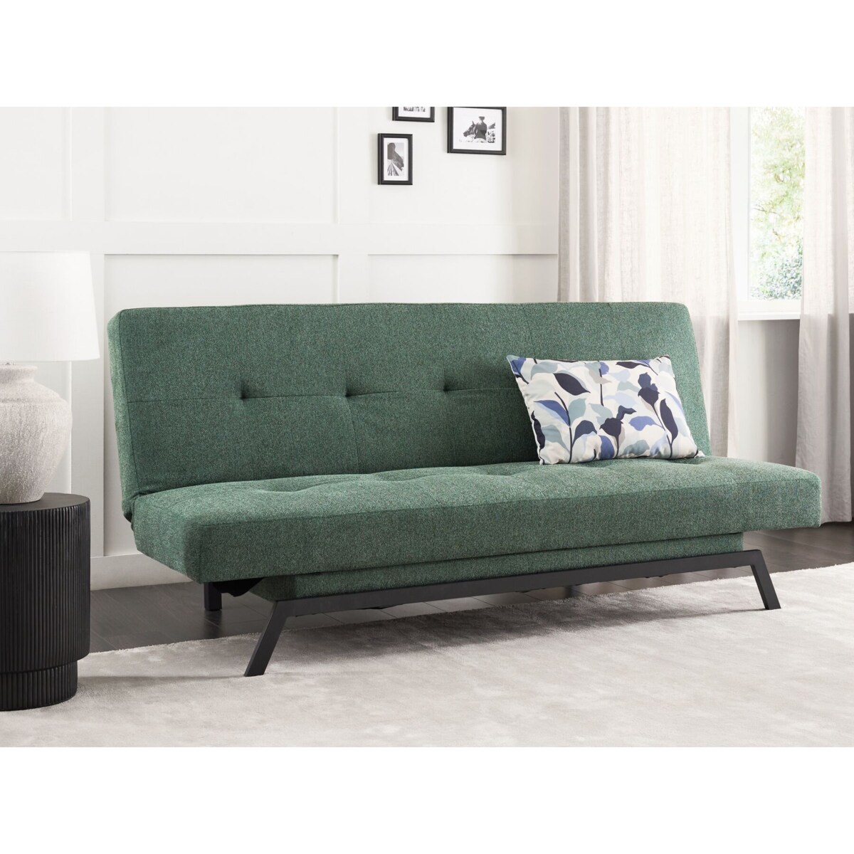 Sofa rozkładana zielona LEEDS