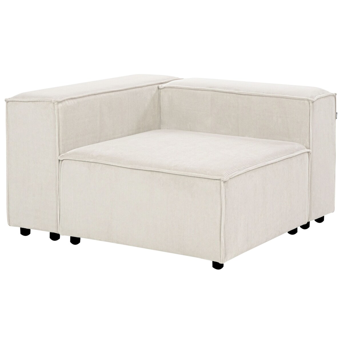 Narożnik modułowy dla 4 osób ARDAL Sztruks Złamana biel Lewostronny