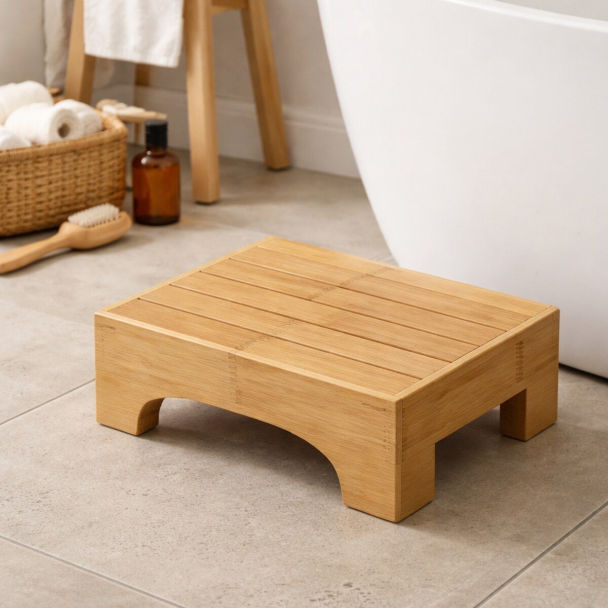 Stopień bambusowy, podest MODO, 40 x 30 x 15 cm