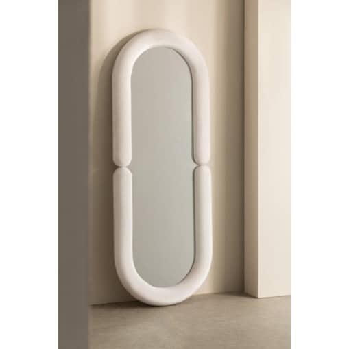 Lustro owalne w aksamitnej ramie Oval 160x60 cm