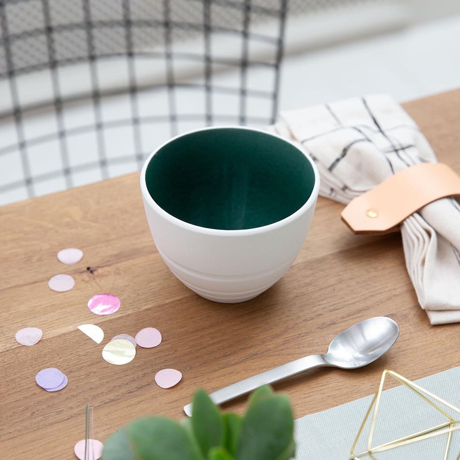 Kubek Leaf ciemnozielony It's my match green, 450 ml, Villeroy & Boch