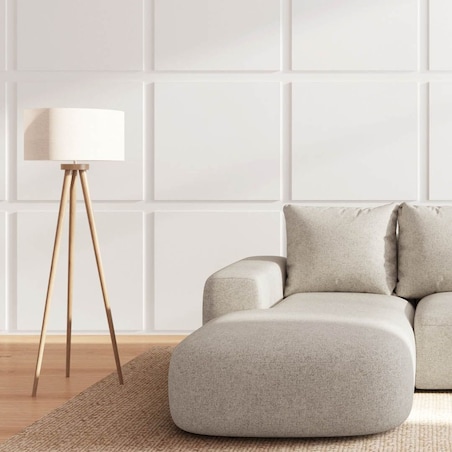 Monce Sofa narożna lewa jasno beżowa