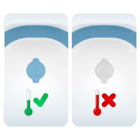 Wanienka składana dla dziecka niemowląt Ricokids termometr LCD poduszka + stojak