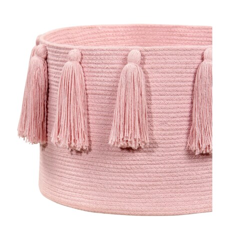 Kosz Basket Tassels Pink
