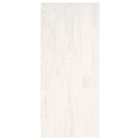 vidaXL Regał na książki, biały, 104x33x76 cm, lite drewno sosnowe