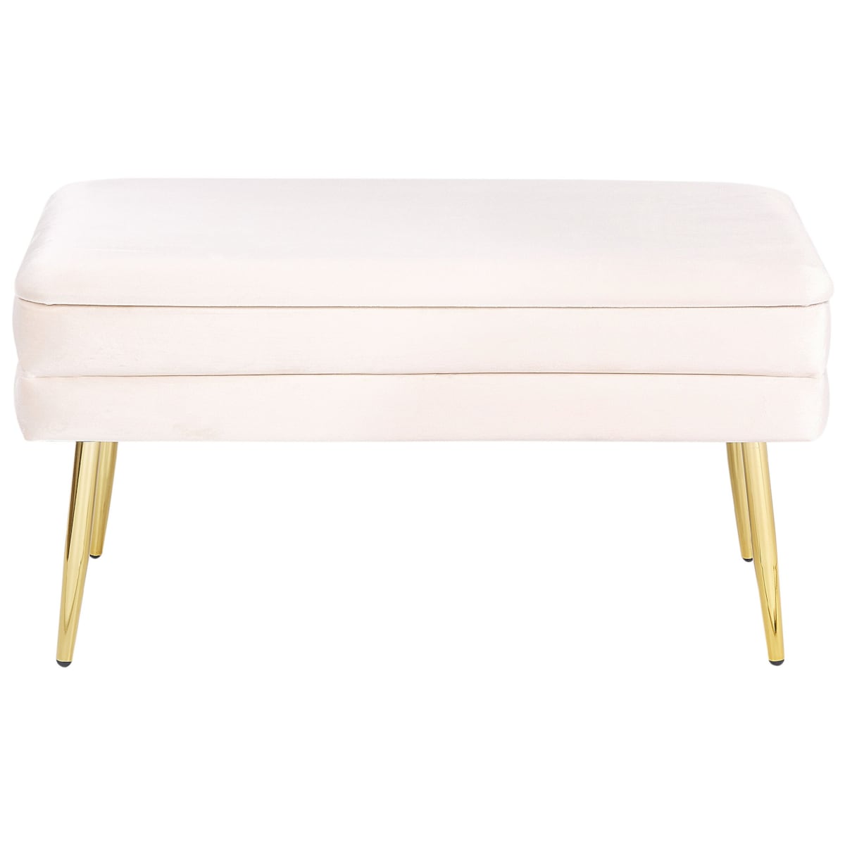 Ławka ze schowkiem do sypialni biała DURHAM