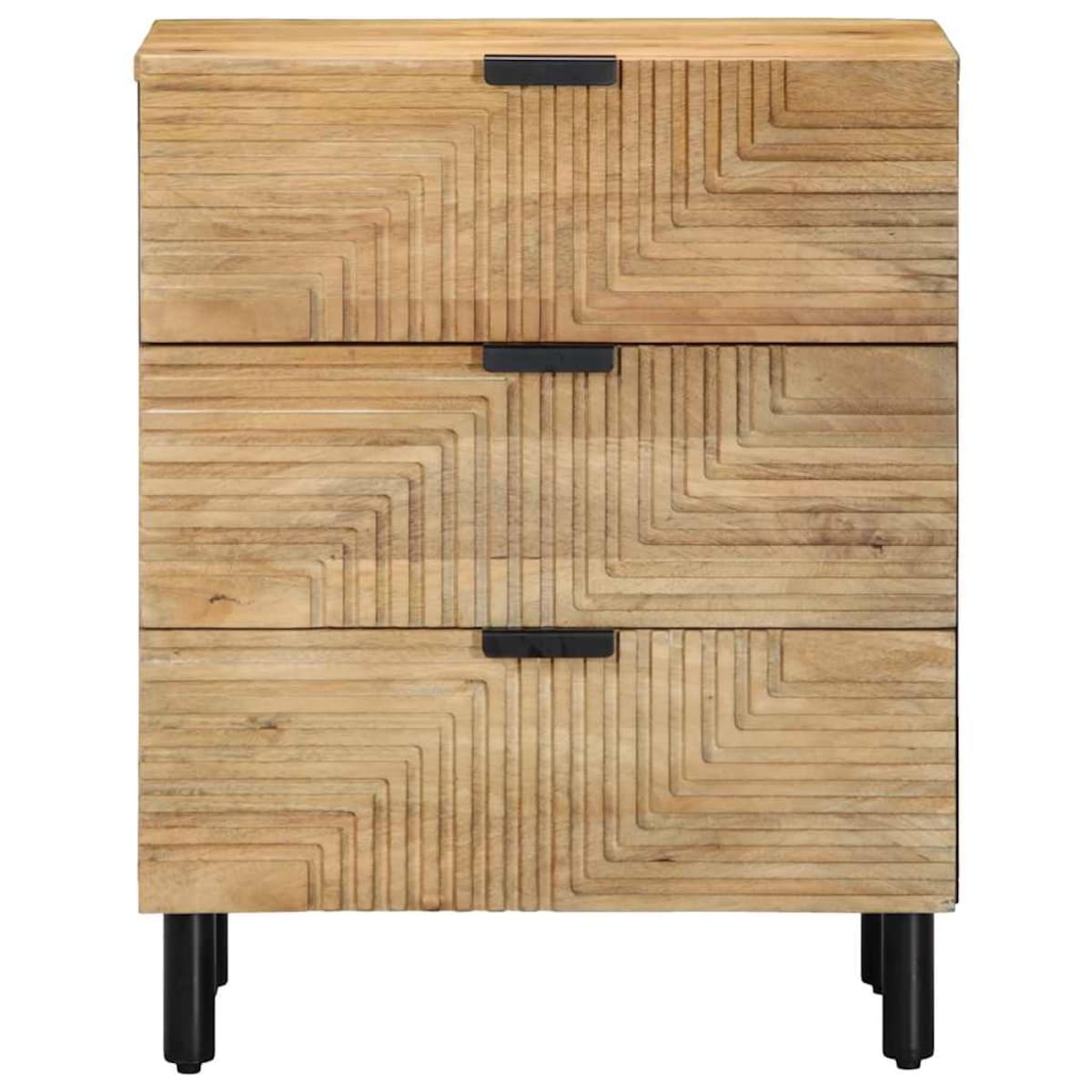 vidaXL Szafka nocna Brązowa 50x33x60 cm Drewno lite Mango