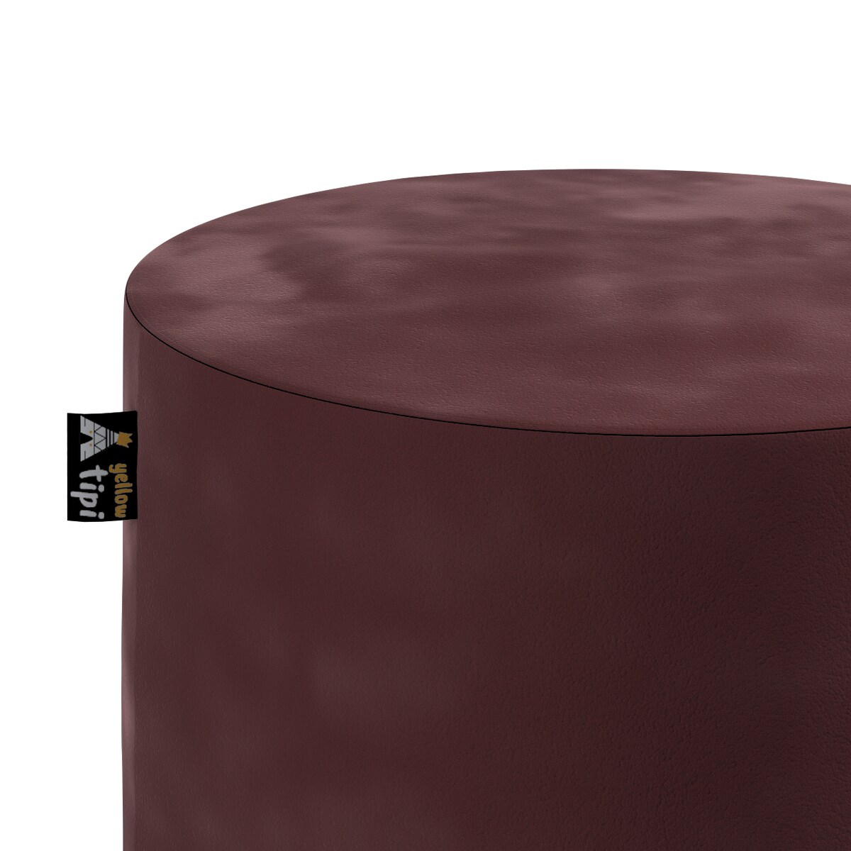 Puf Bobby, bordowy, ø40, wys. 40 cm, Posh Velvet