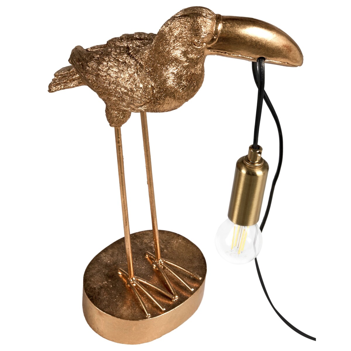 Lampa stołowa Tukan ARACARI Złoty