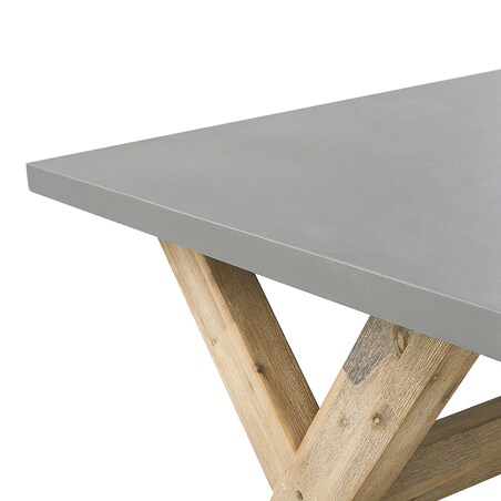 Stół ogrodowy OLBIA 200 cm 100 cm Beton Szary