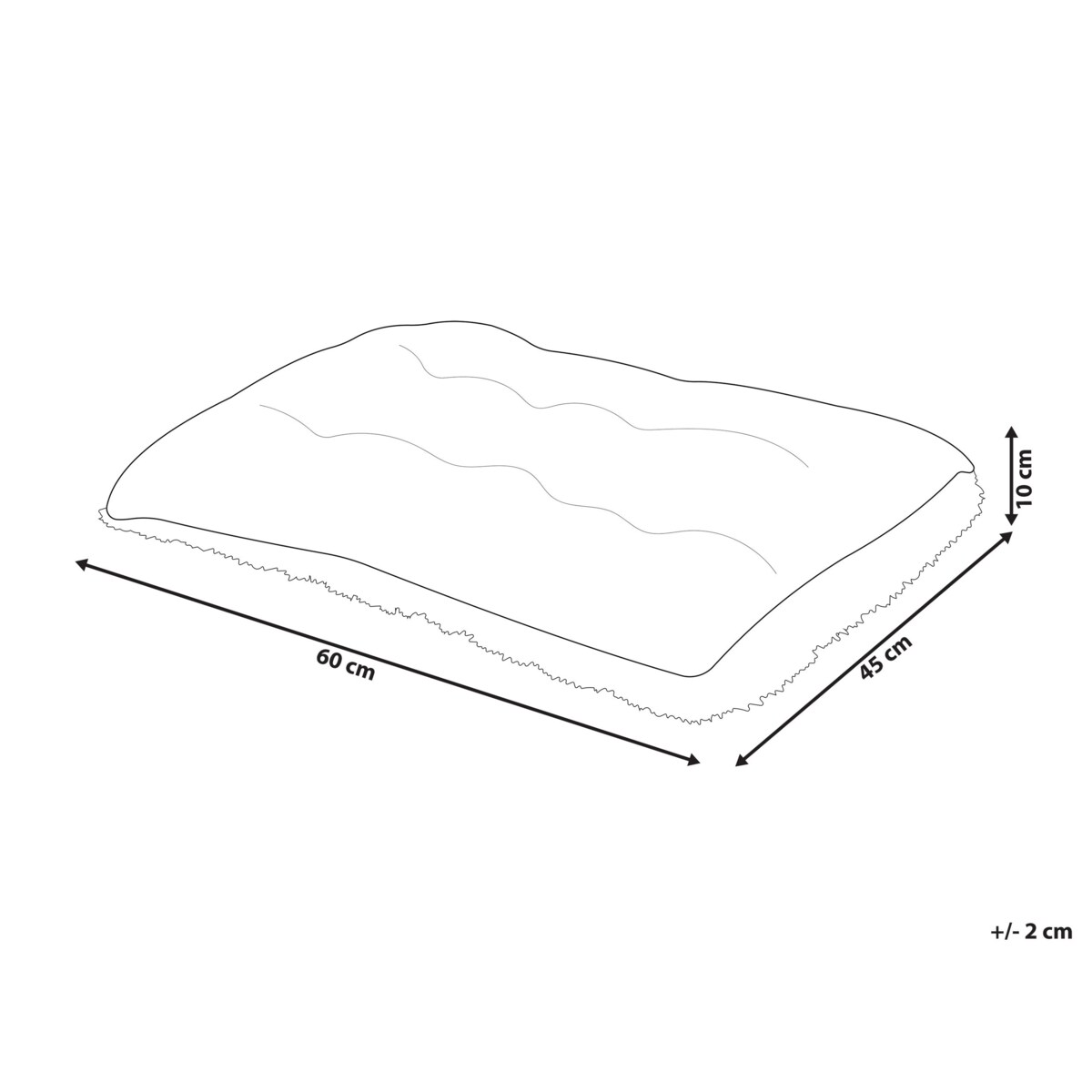 Legowisko 60 x 45 cm szare ERGANI