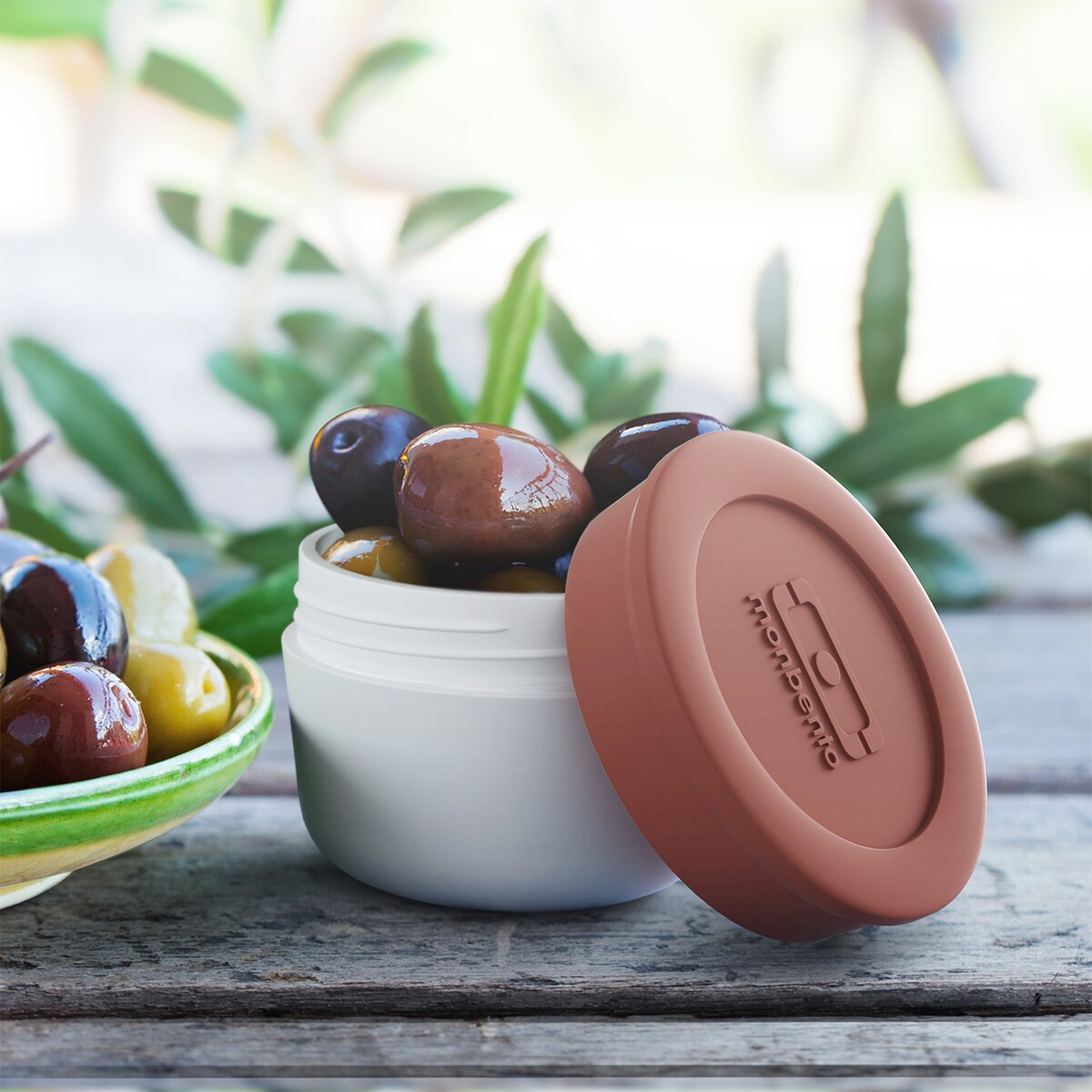 Monbento Temple pojemnik na sos 75 ml Pink Moka