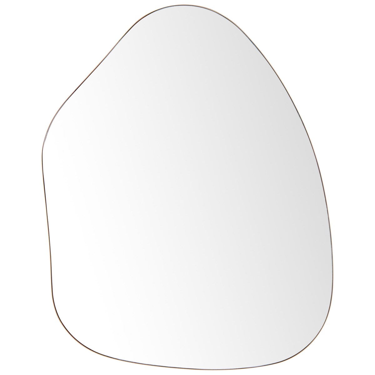 Lustro ścienne PUTEAUX 70 cm 92 cm Metal Złoty
