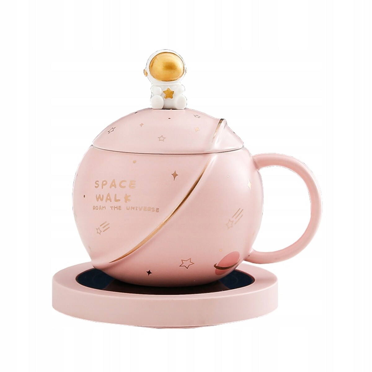 ZESTAW KUBEK Z PODGRZEWACZEM + Łyżka + Kabel USB PREZENT KUBEK ŚWIĄTECZNY