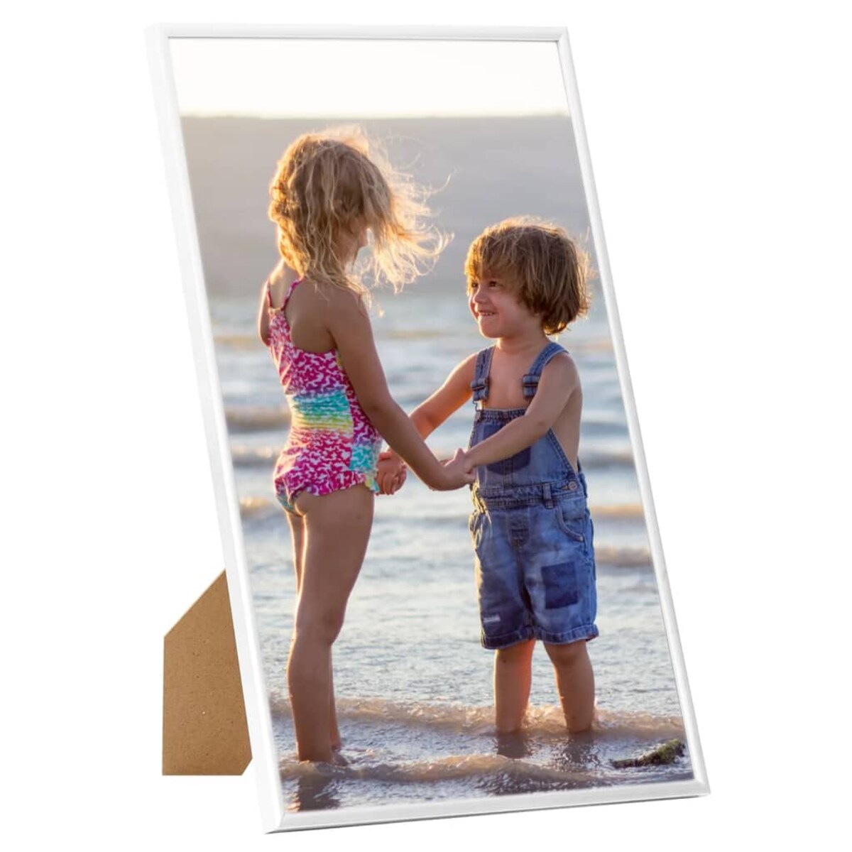 vidaXL Ramki na zdjęcia, 3 szt., stojące, białe, 13x18 cm, MDF