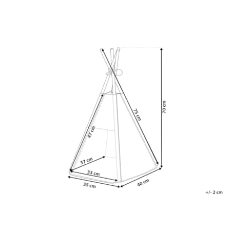Namiot tipi dla kota 35 x 40 cm ciemnoszary ULUBEY