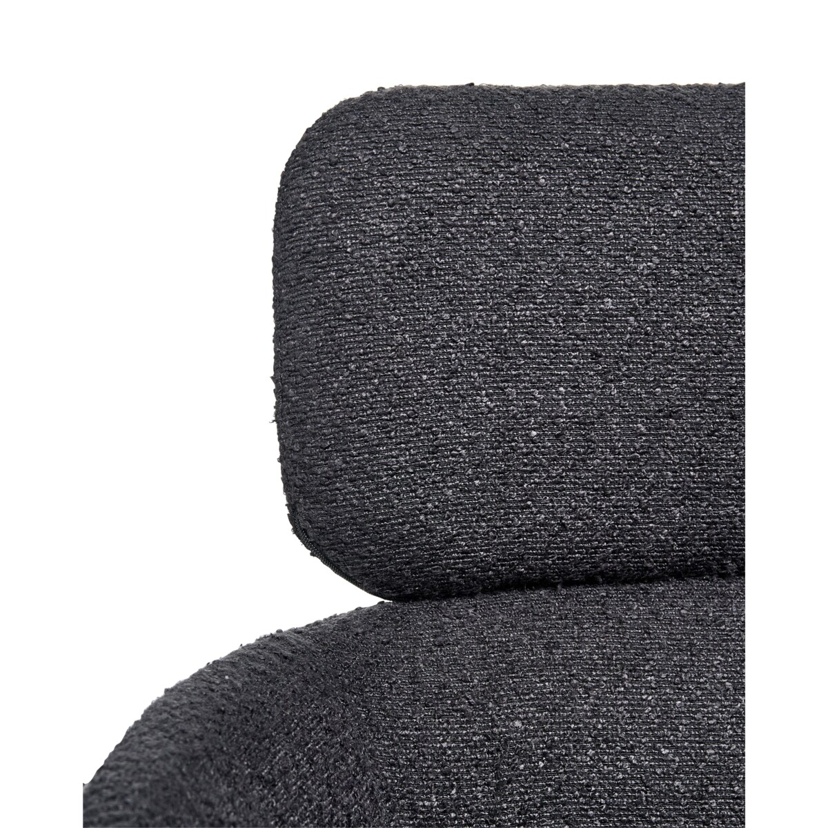 Krzesło obrotowe ALENA Boucle Czarny