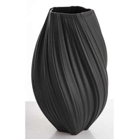 Wazon porcelanowy 34x18x18 cm MARIKO czarny