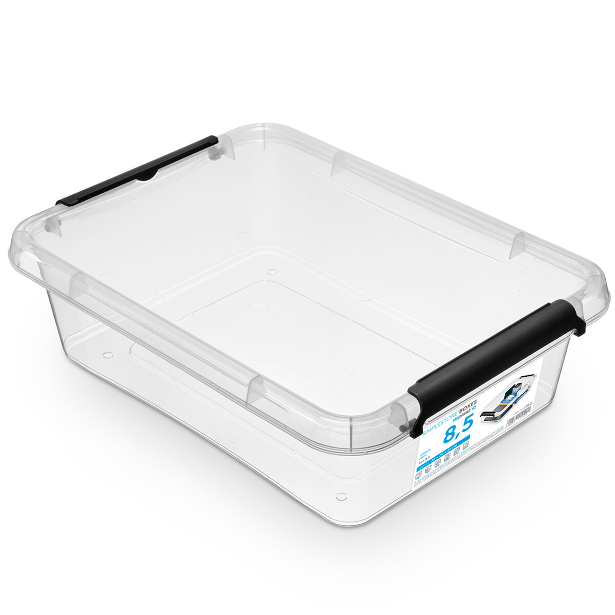 Pojemnik Plastikowy Pudełko Z Pokrywą Pudło Box Do Przechowywania 8,5L