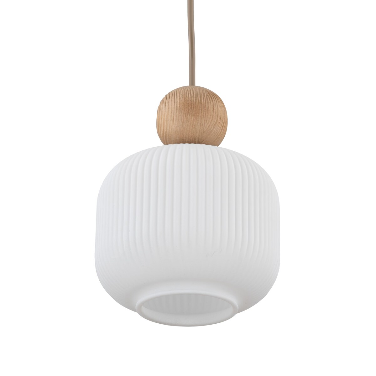 Lampa wisząca TK Lighting BALLO 11049 biało-beżowa E14 regulowana wysokość metal szkło 15 cm