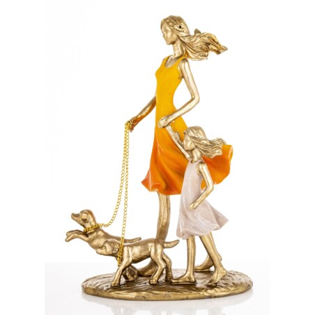 Figurki - mama i córka 24x9x17 cm FIGURINES z psami