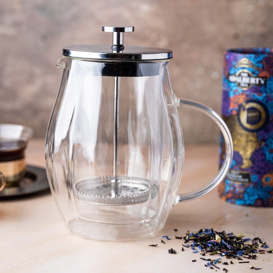 Zaparzacz do kawy herbaty 0.60L French Press srebrny KLAUSBERG