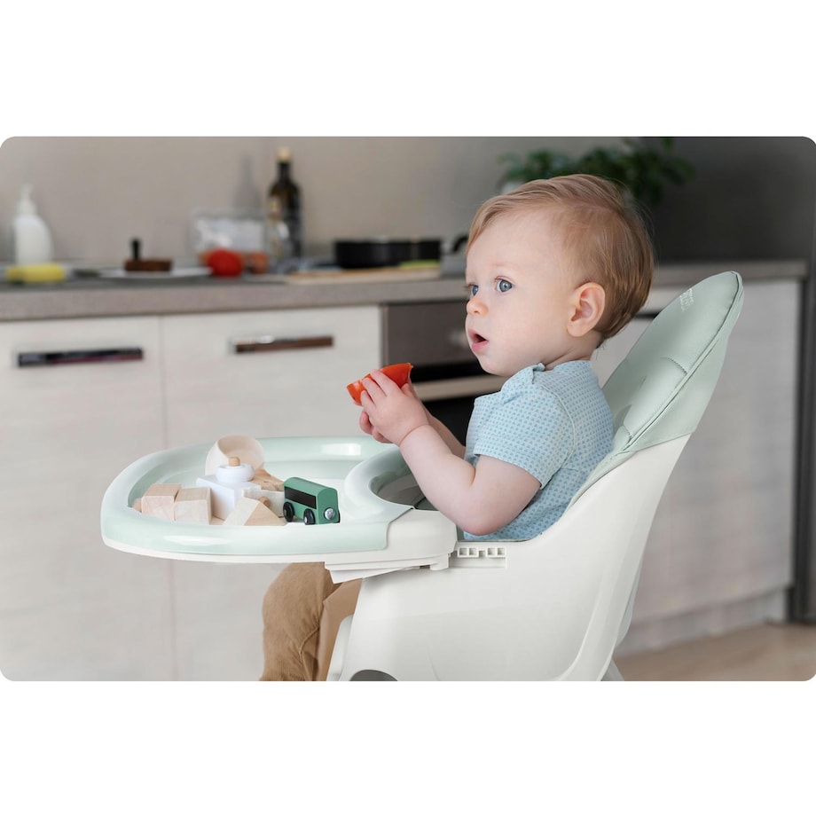 Krzesełko do karmienia dla dzieci Ricokids Milo składane zielone 700001
