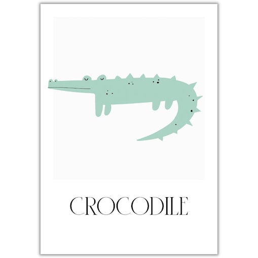 plakat zwierzaki z afryki crocodile 30x40 cm