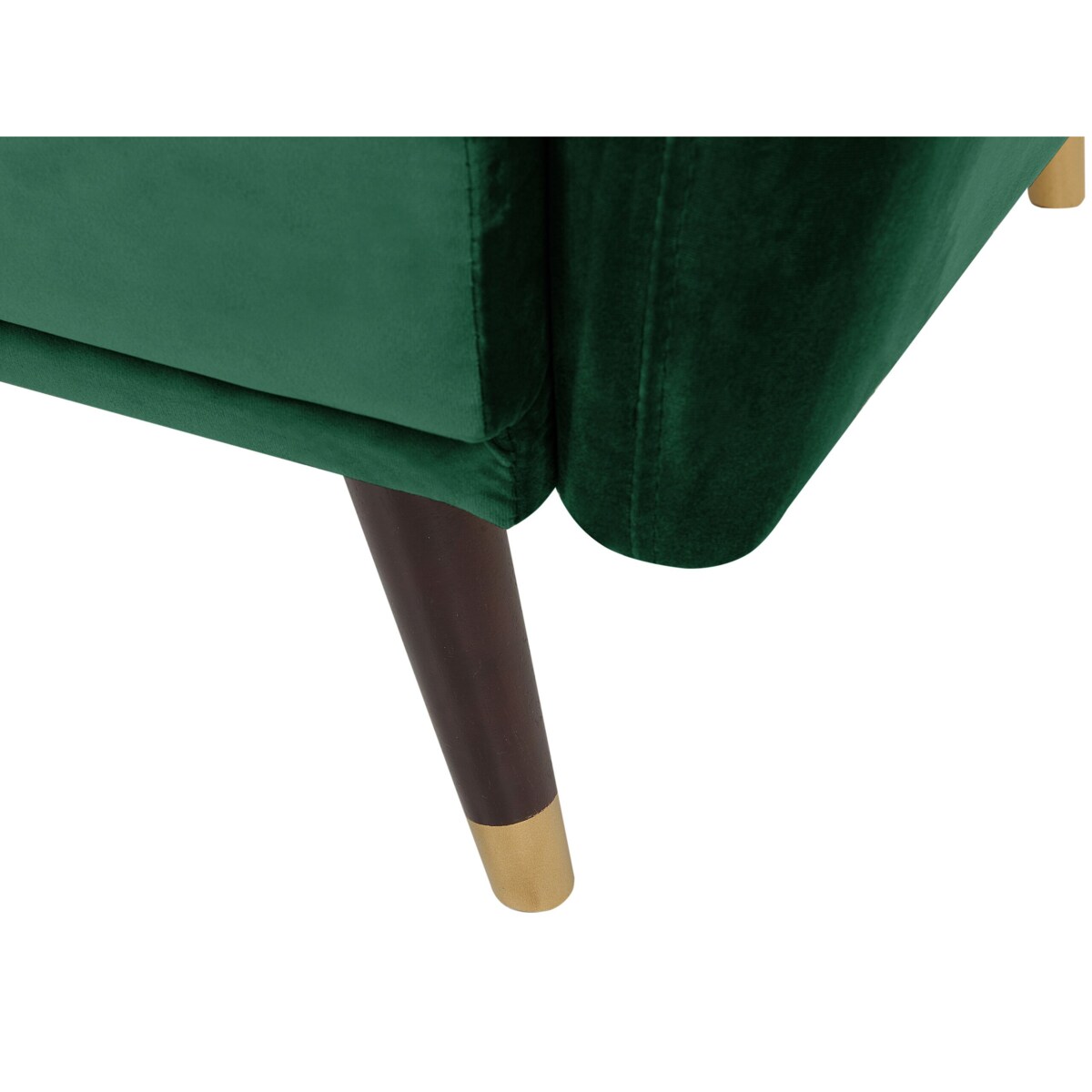 Sofa rozkładana welurowa szmaragdowa VIMMERBY