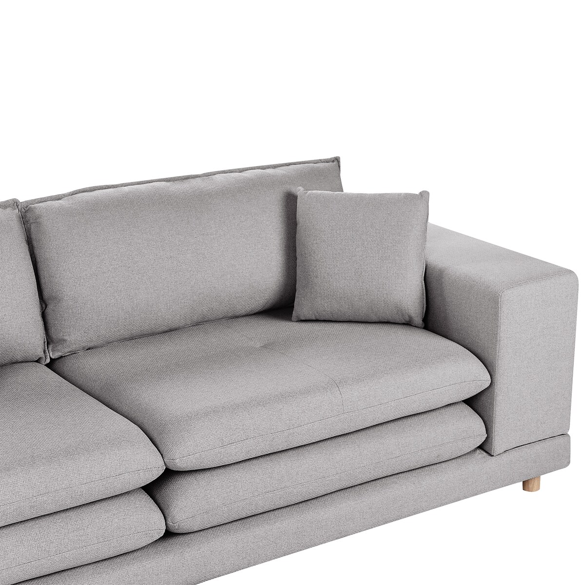 Sofa dla 2 osób HEDEN Szary Z poduszką