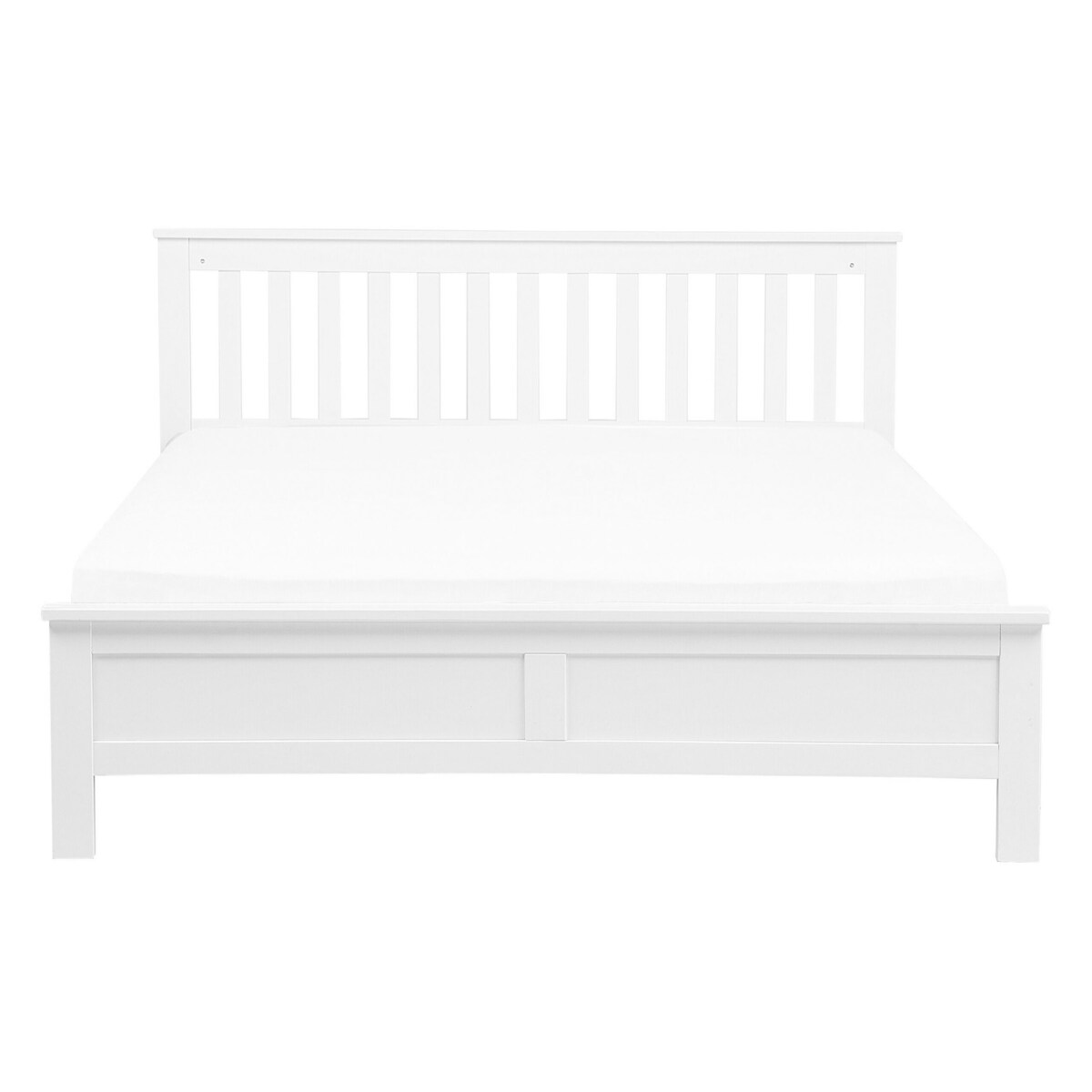 Łóżko drewniane 140 x 200 cm białe MAYENNE