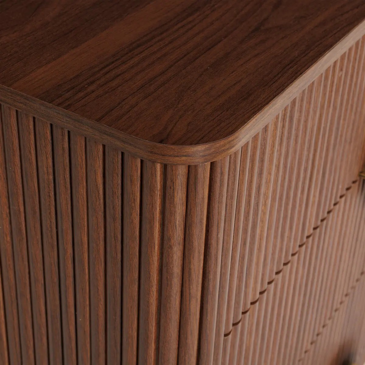 Komoda z szufladami orzechowa Wany 80x40 cm