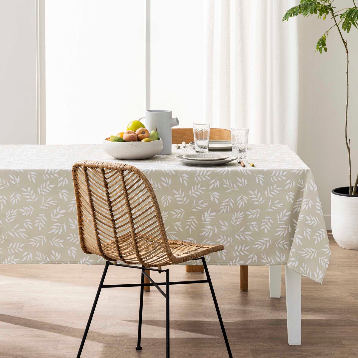Obrus prostokątny NAYA, 145 x 240 cm, z nadrukiem