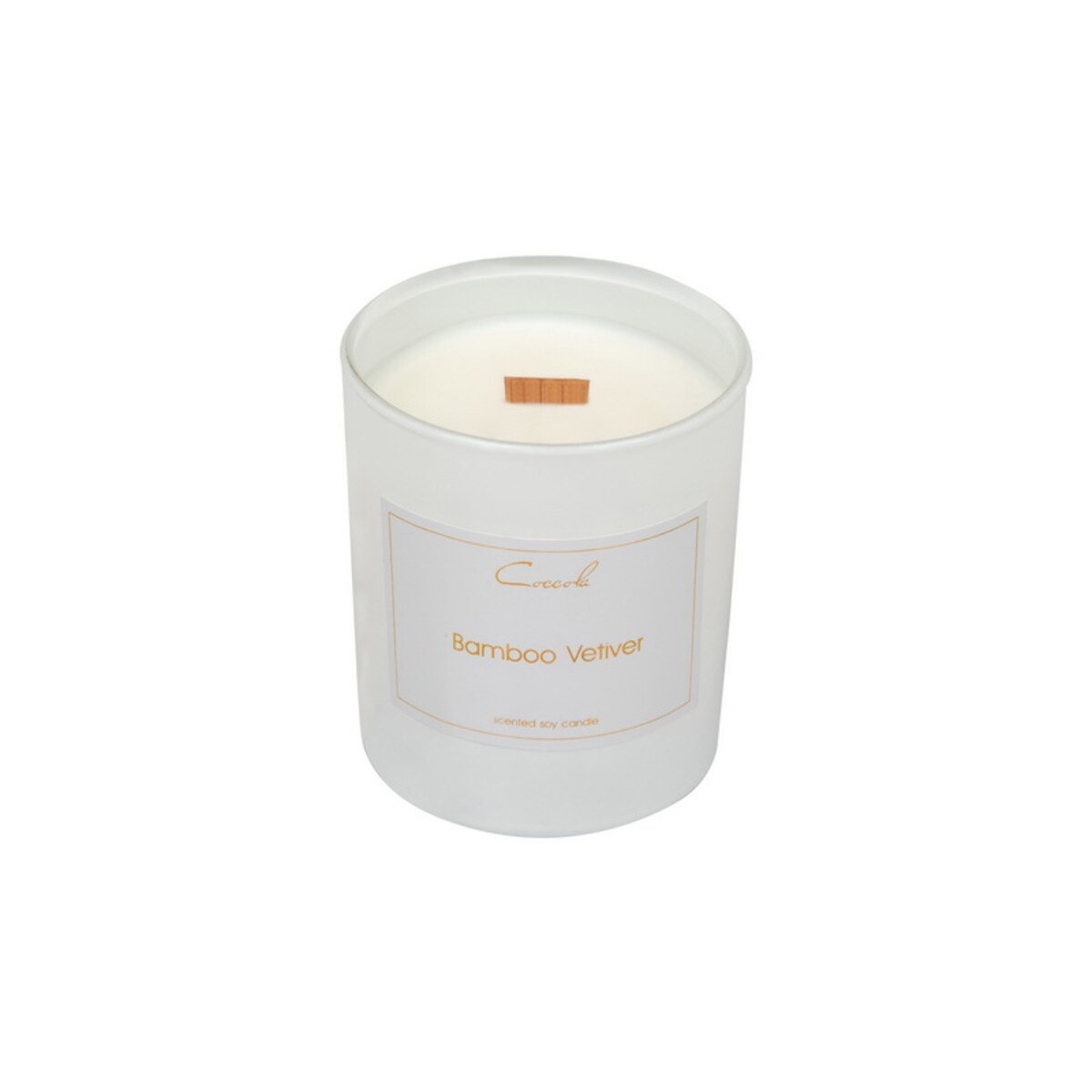 Bamboo Vetiver- 160 gram ekologiczna naturalna świeca sojowa