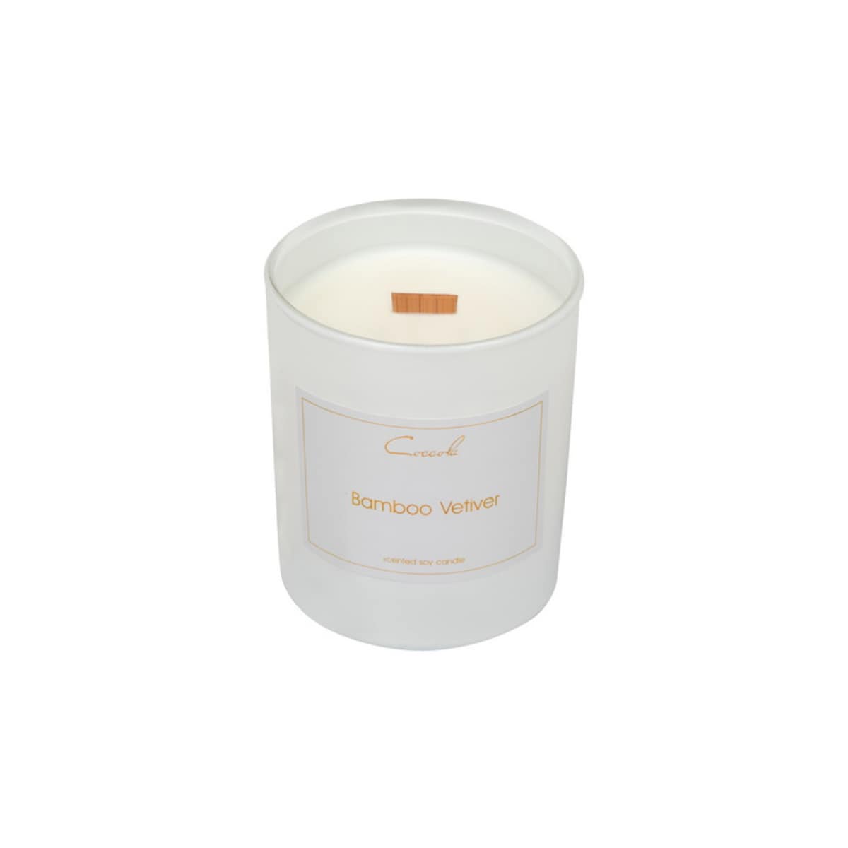 Bamboo Vetiver- 160 gram ekologiczna naturalna świeca sojowa