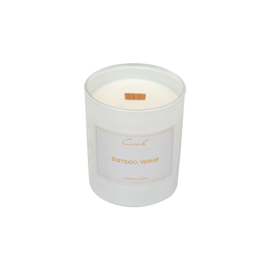 Bamboo Vetiver- 160 gram ekologiczna naturalna świeca sojowa