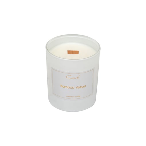 Bamboo Vetiver- 160 gram ekologiczna naturalna świeca sojowa