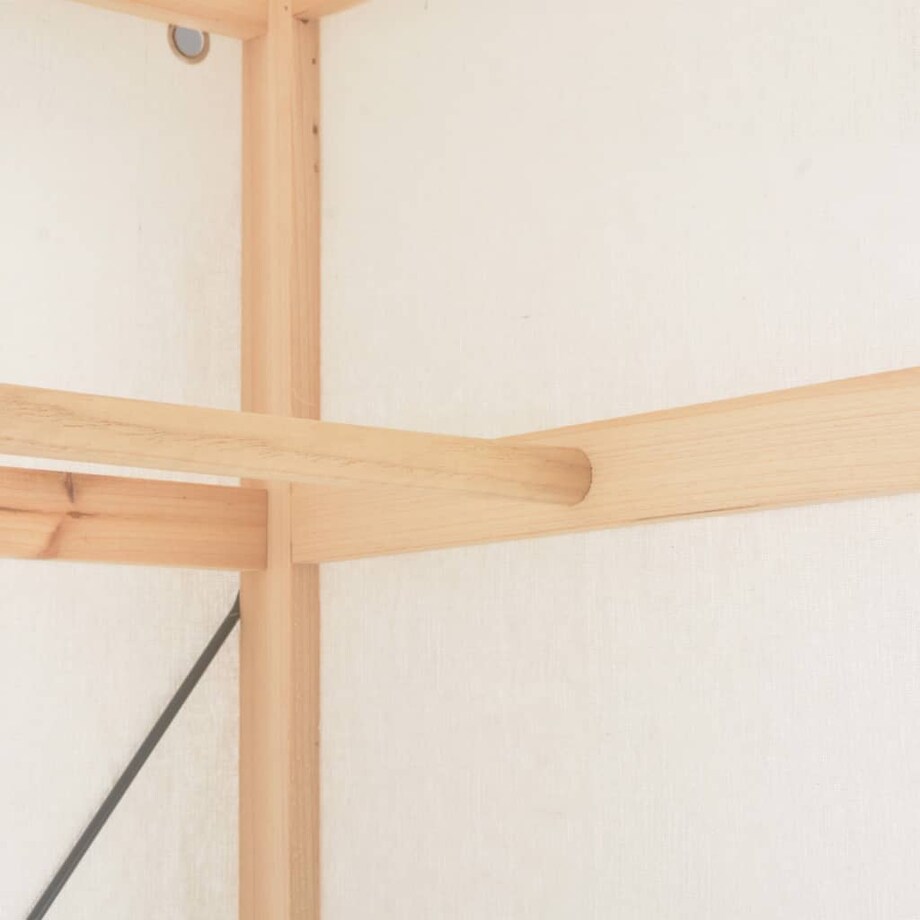 vidaXL Szafa, biała, 79 x 40 x 170 cm, materiałowa